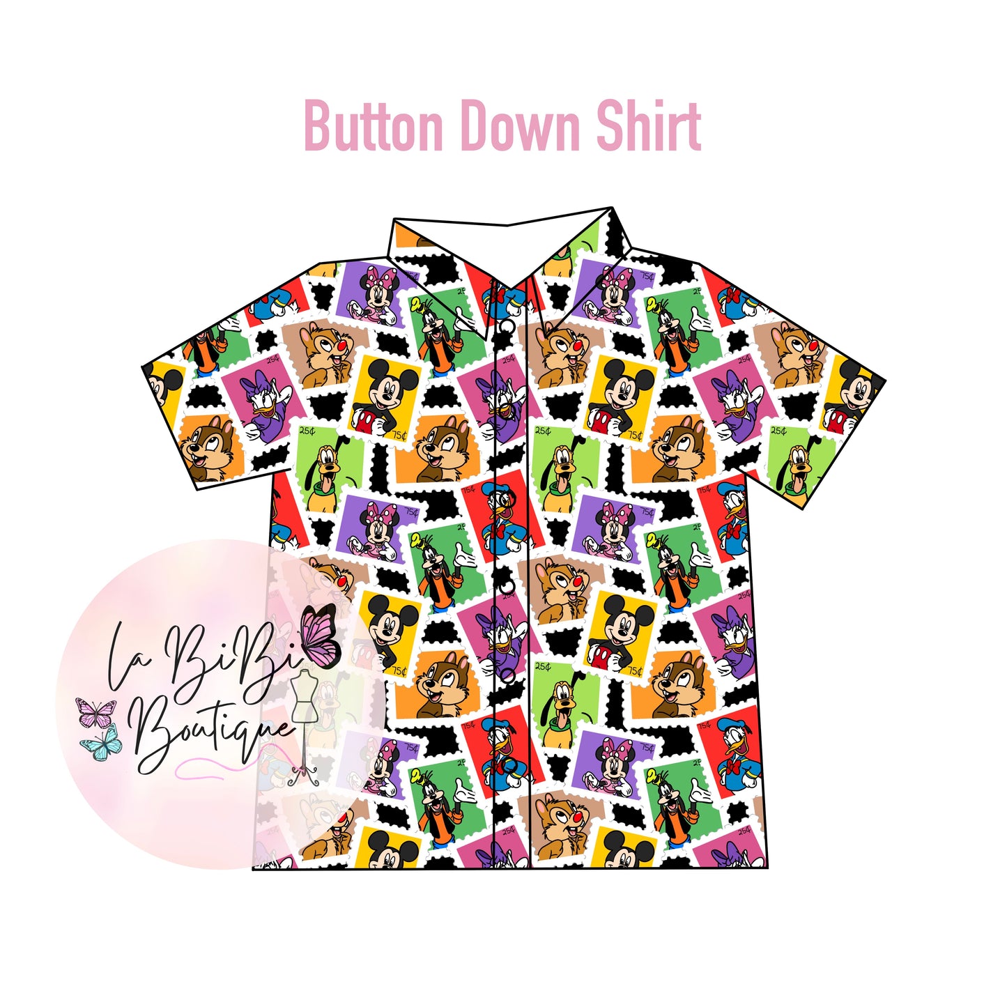 Mouse & Friends Stamps - Button Down