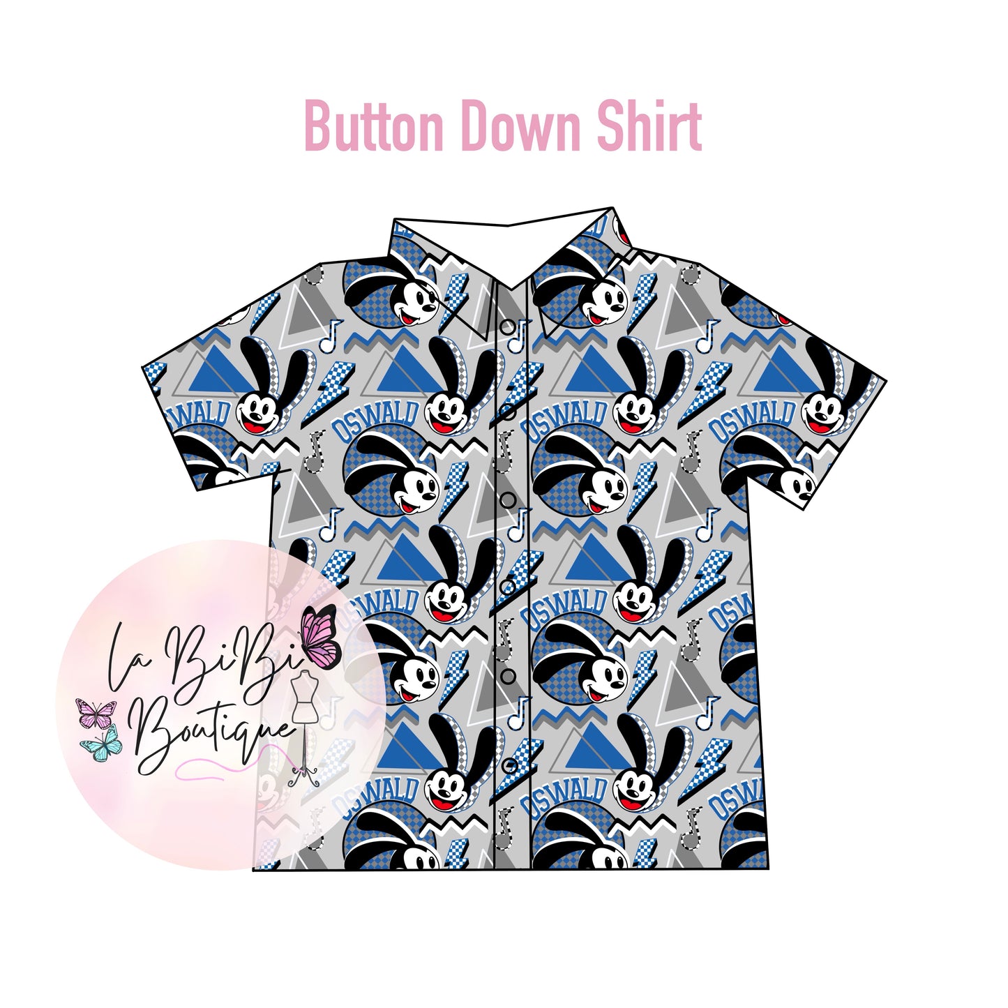Retro Rabbit - Button Down
