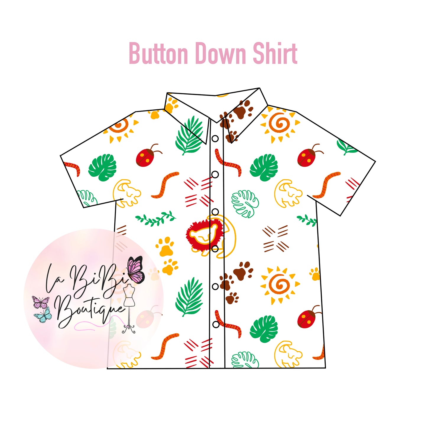 King of The Jungle Button Down