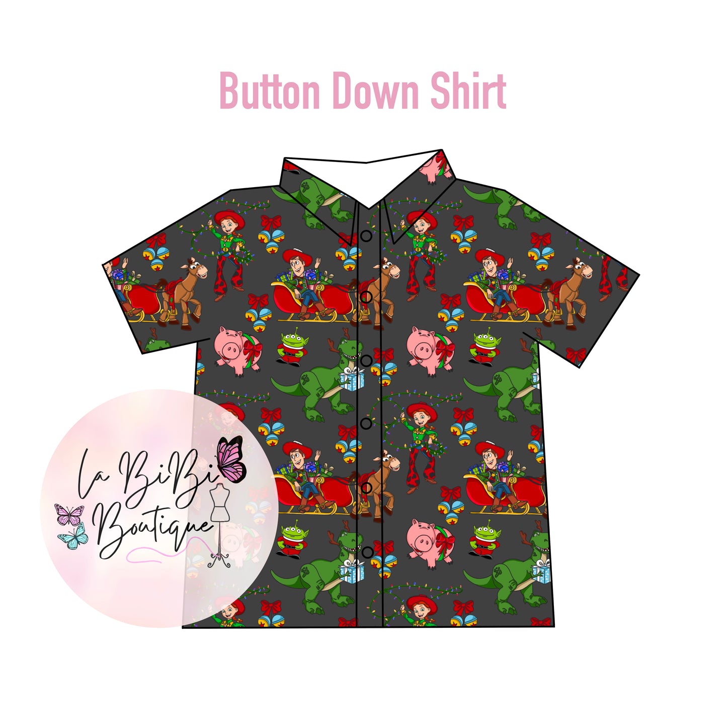 Christmas Toys 2 - Button Down