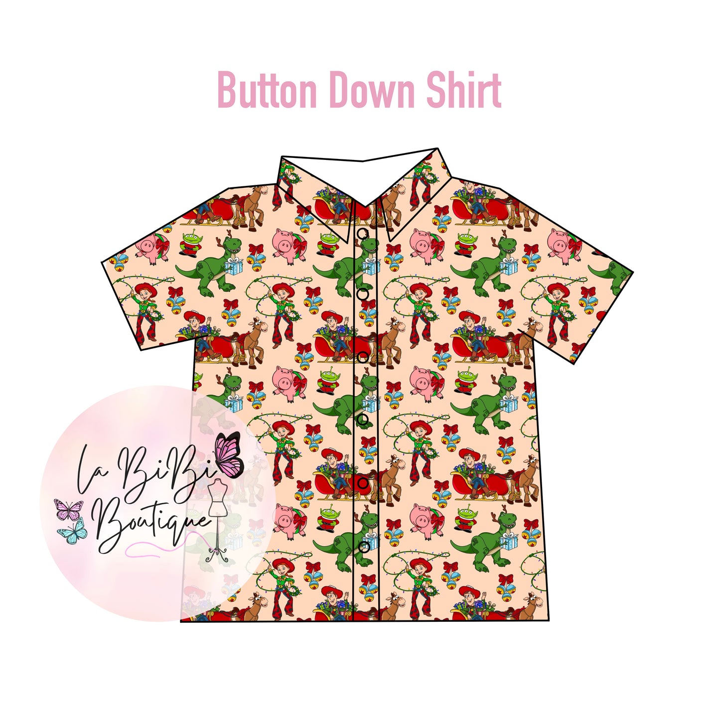 Christmas Toys - Button Down