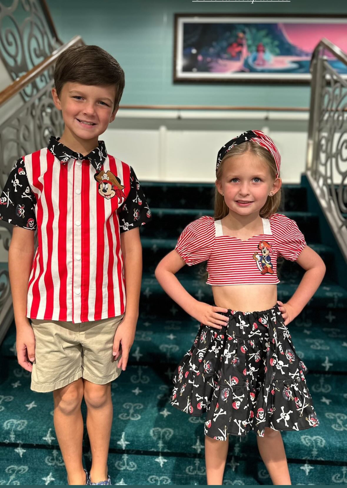 Pirate Mouse Cruise - Button Down