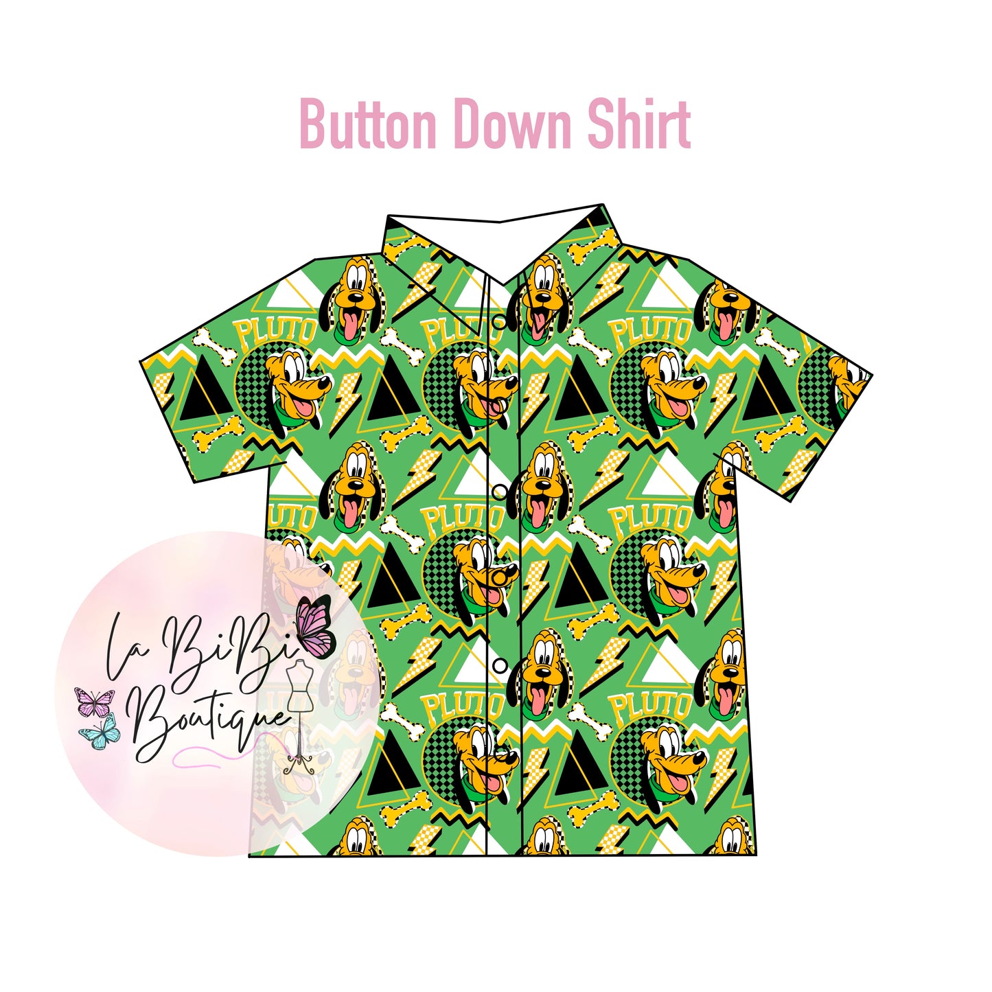 Retro Dog - Button Down