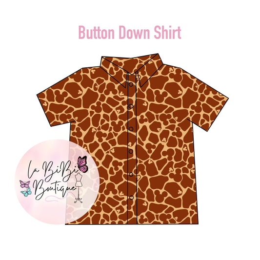 Giraffe 🦒 Button Down