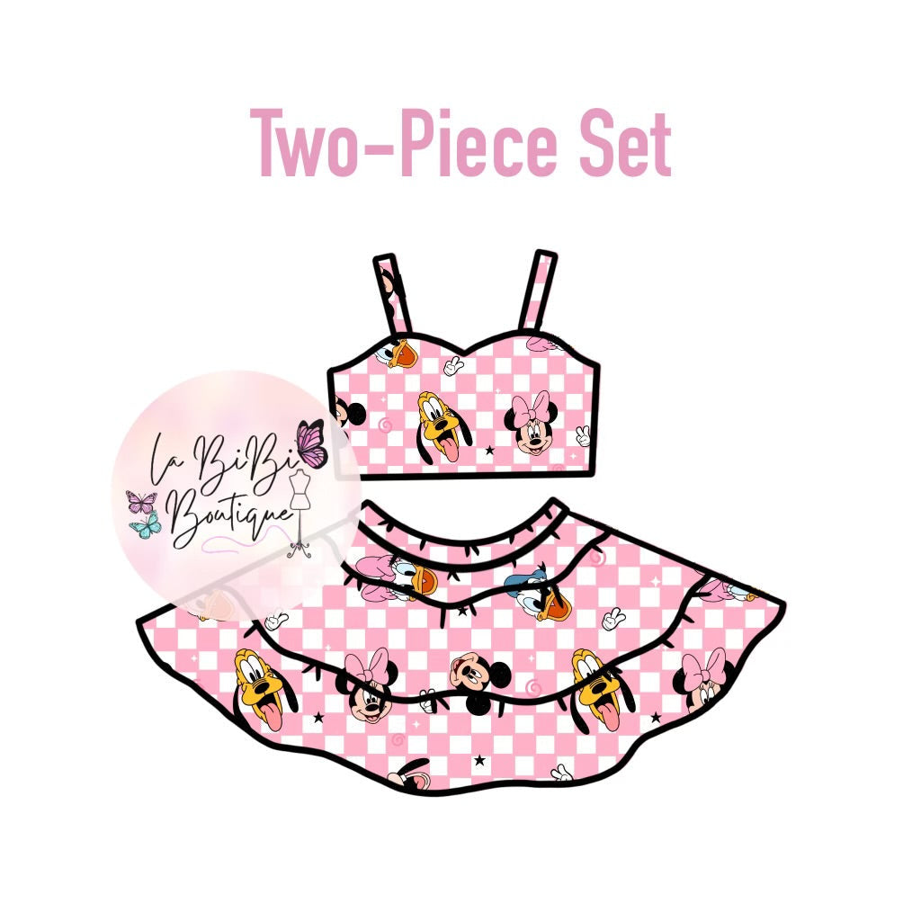 Fab 5 - Pink Checkered