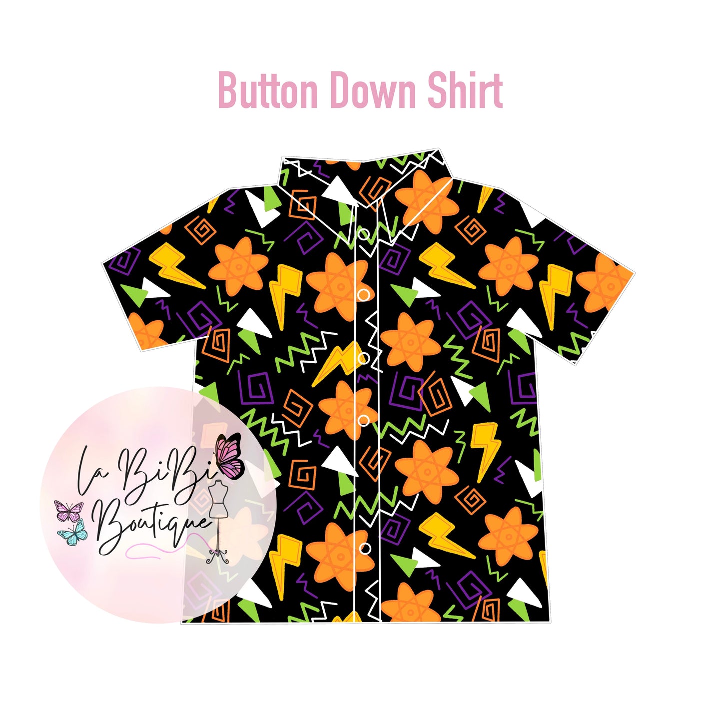 Retro Power - Button Down