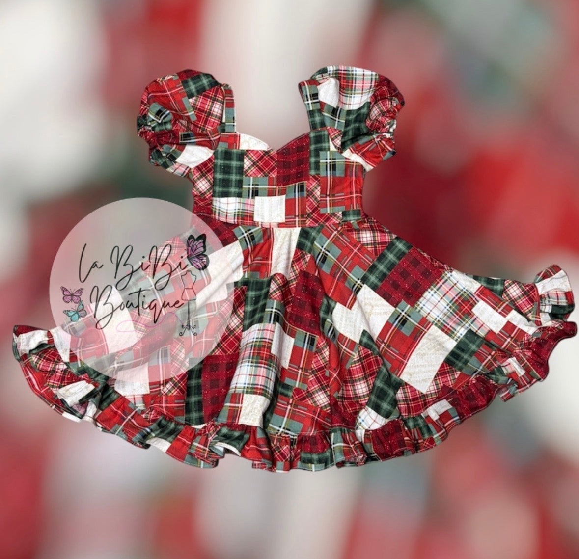 Christmas Patchwork Dress