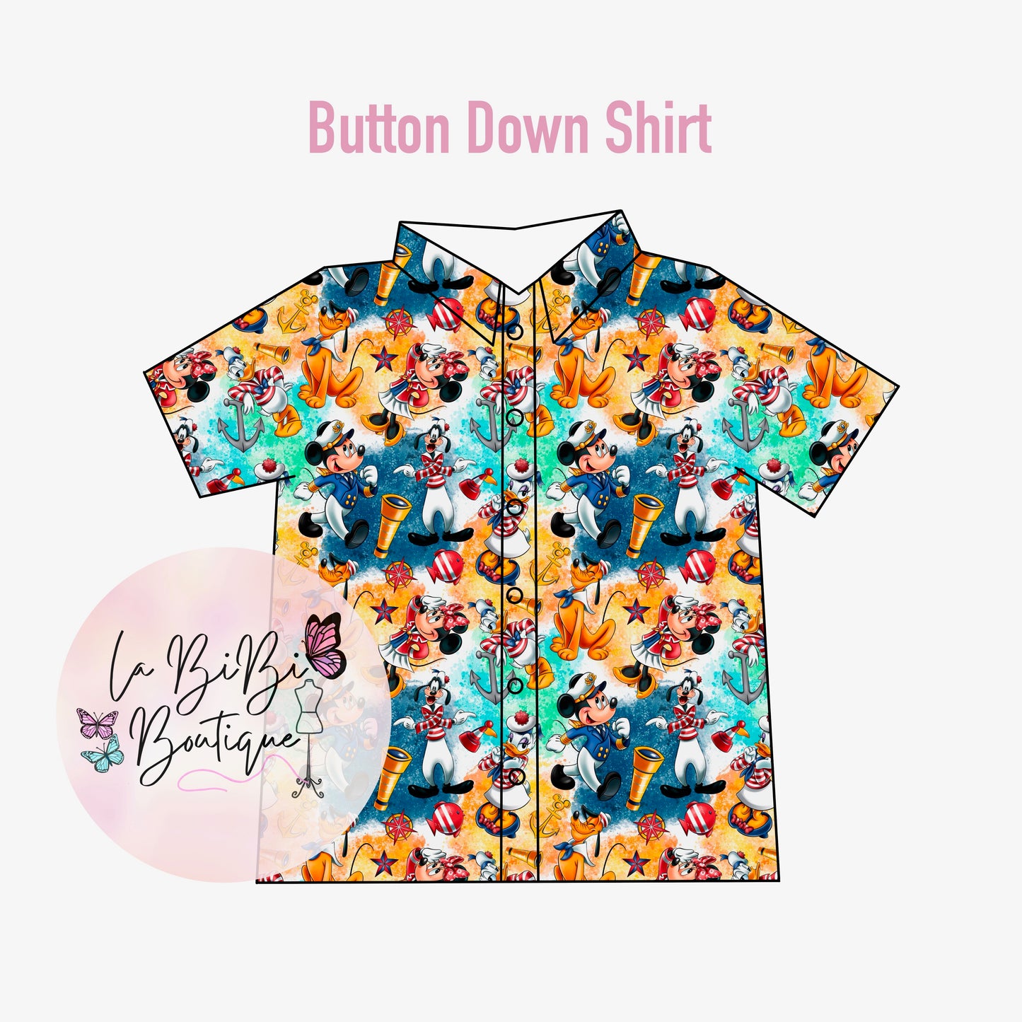 Mouse Cruise - Button Down