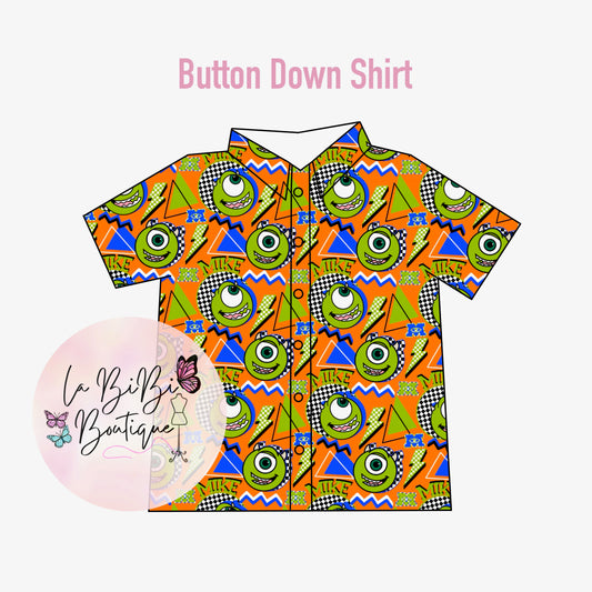 Retro One Eye - Button Down