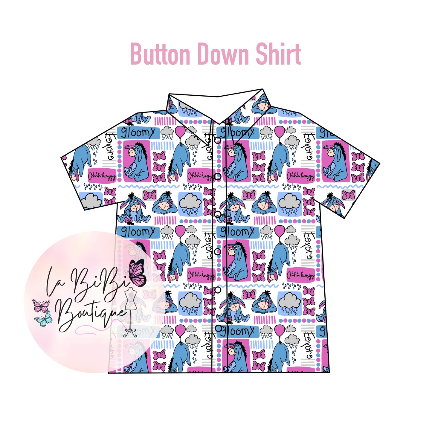 Honey Bear & Friends - Button Down