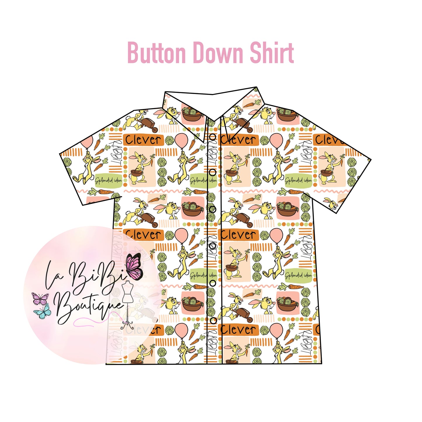 Honey Bear & Friends - Button Down