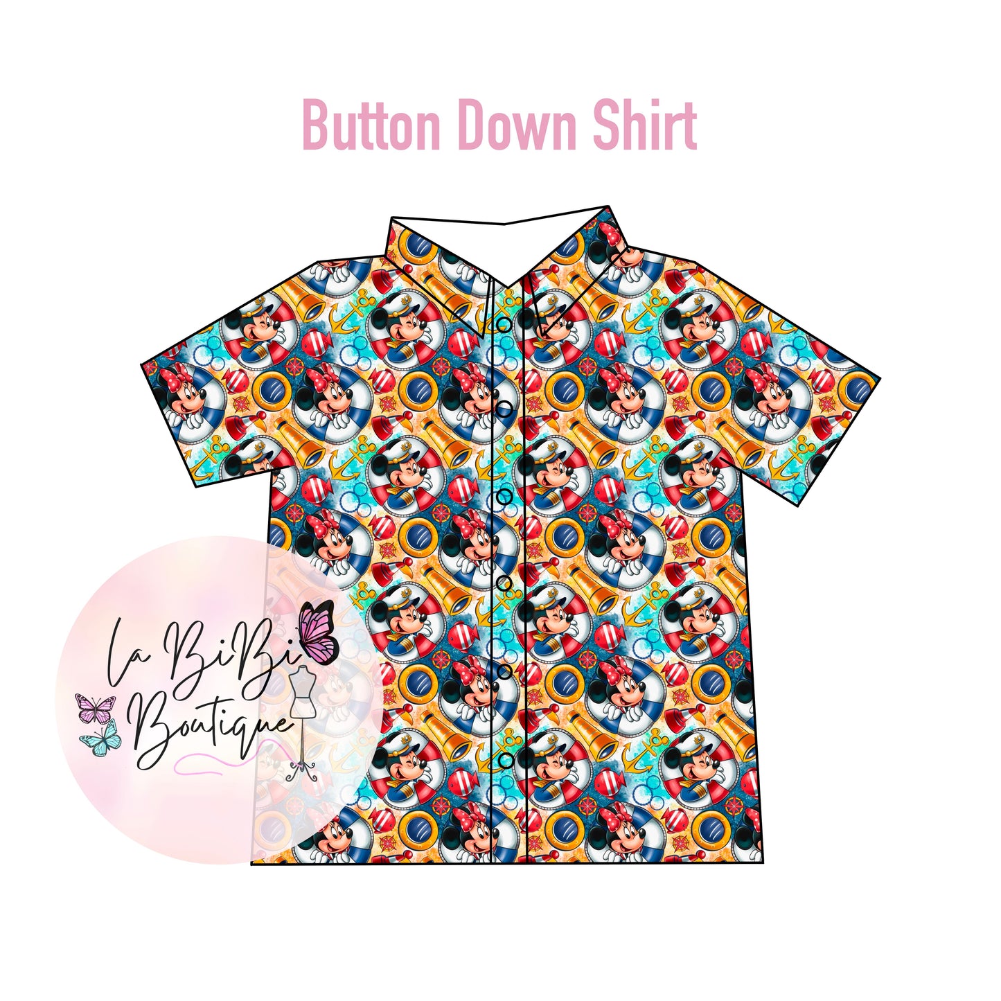 Mouse Cruise - Button Down