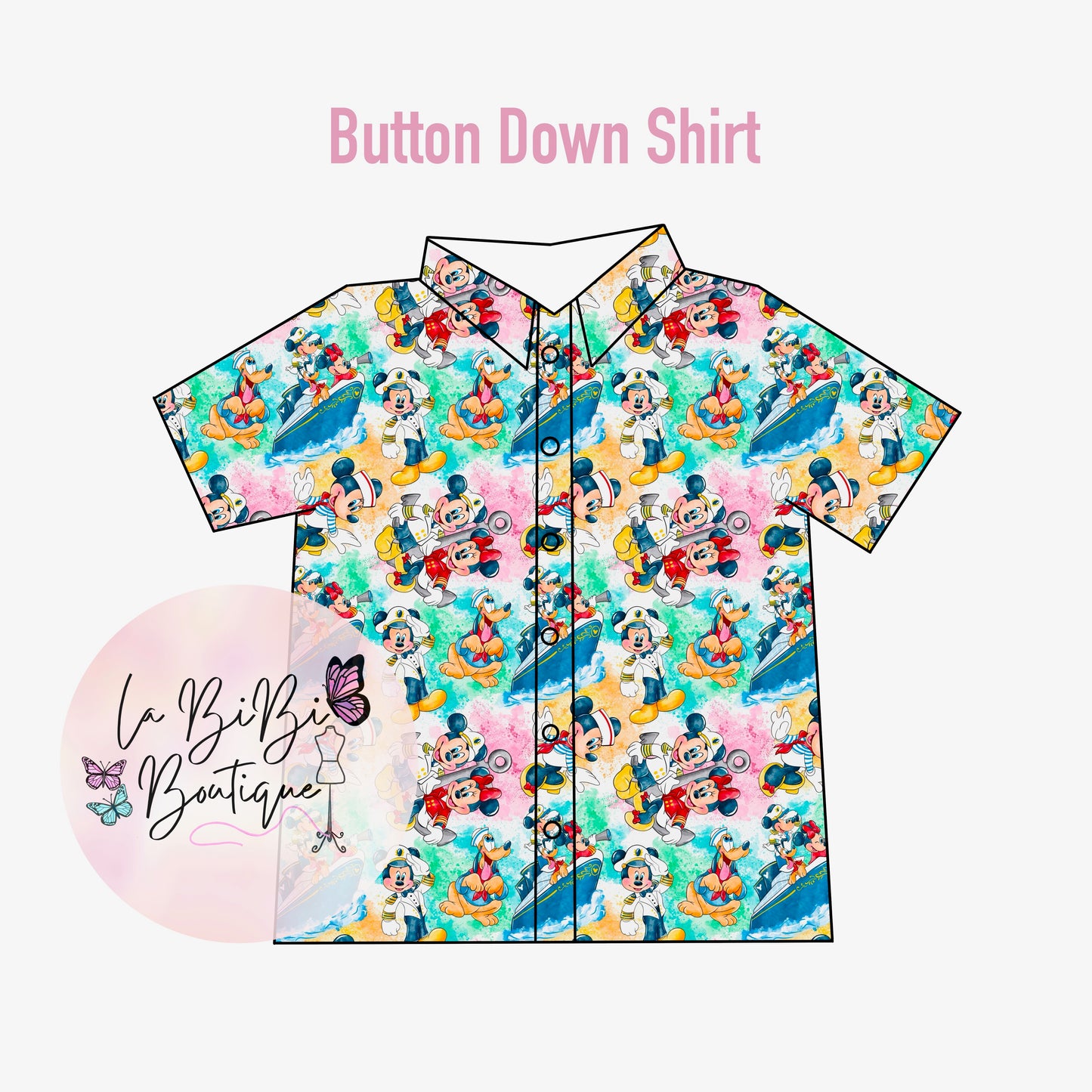 Mouse Cruise - Button Down