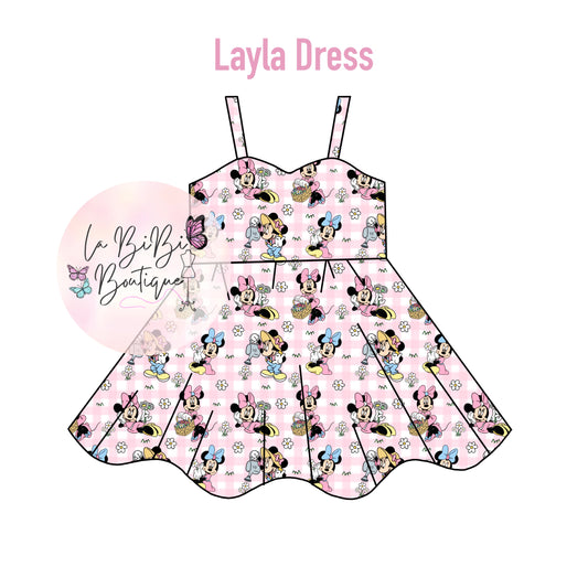 Spring Mouse - Pink Plaid