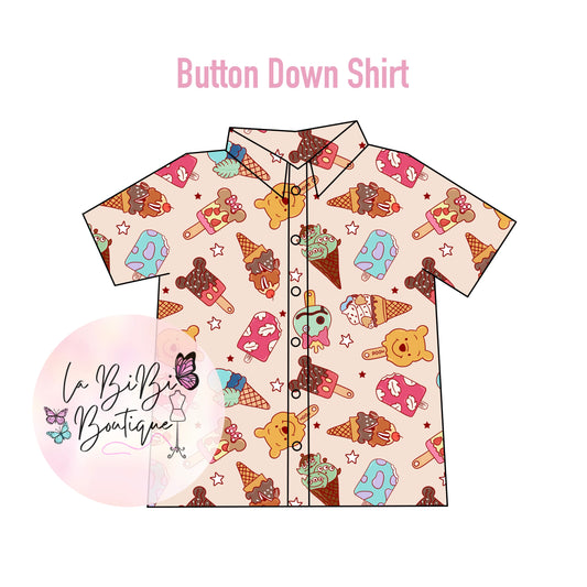 Theme Park Snacks - Button Down